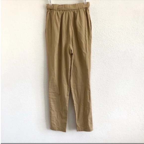 Superdown Marla Tie Front Trousers Khaki NWT - Picture 2 of 6